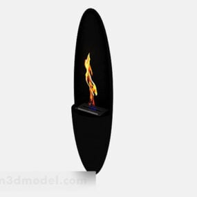 Minimalist Fireplace 3d model
