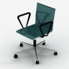 Nowoczesne minimalistyczne zielone krzesło wypoczynkowe