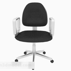 Modern Minimalist Office Chair On Casters 3d model