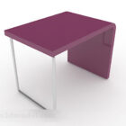 Moderner minimalistischer lila Schreibtisch
