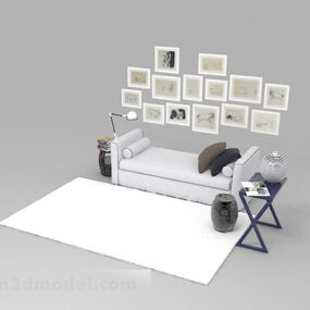 Bedroom Modern Minimalist Style 3d model