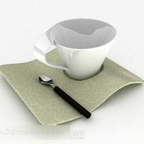 Moderni minimalistinen teesetti 3d-malli