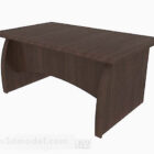 Moderni minimalistinen puinen ruskea pöytä