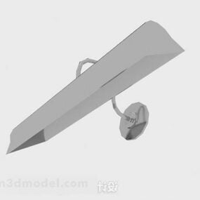 Model 3d Lampu Dinding Kelabu Minimalis Moden