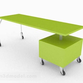 Modelo 3d de mesa de centro verde moderna