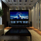 Modern Movie Private Room Interior