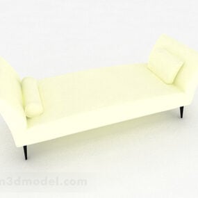 Modern Fabric Sofa Footstool 3d model