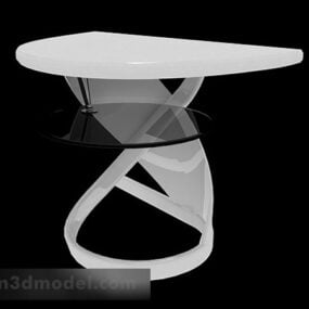 Modelo 3d moderno de mesa de jantar com perna torcida