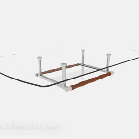 Modern Design Glass Coffee Table Furniture 3d model