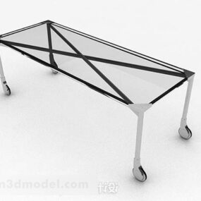 Modern Personality Gray Glass Coffee Table 3d model