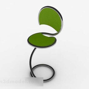 Modern Personality Green Bar Chair 3d model