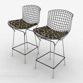 Modern Personality Leisure High Chair 3d model