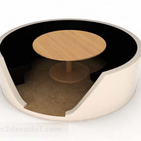 Modern Personality Round Deck 3d model