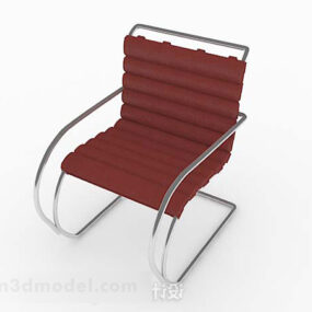 Modern Red Leisure Chair 3d model