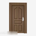 Pintu bilik kayu pepejal moden