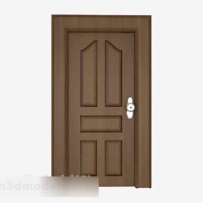 Modern Solid Wood Room Door 3d model