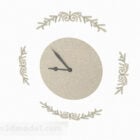 モダンなスタイルのベージュの壁時計