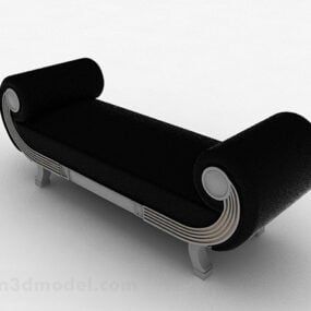Modern Comfortable Soft Footstool Sofa 3d model
