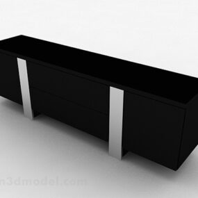 Modern Black Fashion Tv Cabinet V1 3d model