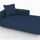Canapé bleu de loisirs de style moderne