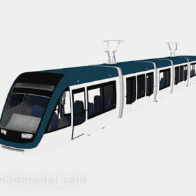 Model 3D nowoczesnego pociągu miejskiego
