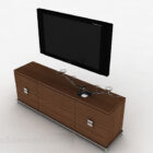 Moderni ruskea puinen tv-kaappi