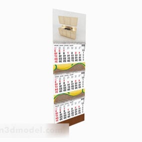 Paper Calendar Tableware 3d model