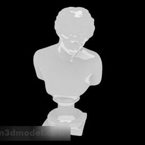 Statue de buste grec modèle 3D