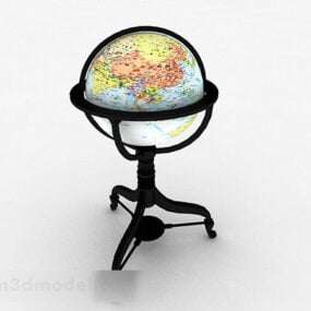 Modern Style Desk Globe 3d model