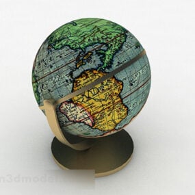 Modern Globe In English Version 3d model