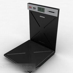 Modelo 3d de balança de peso cinza de estilo moderno