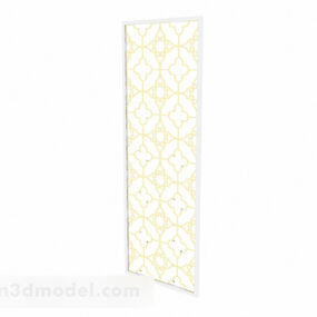 Modern Carved Pattern Screen Partition 3d model