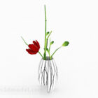 Vase moderne décoration végétale