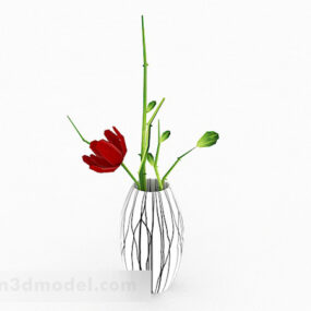 Vase moderne plante décoration de la maison modèle 3D