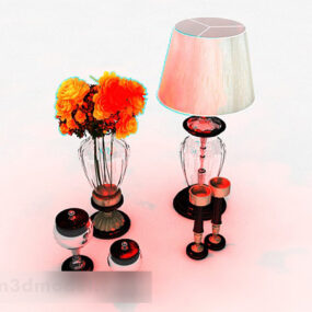 Modern Home Decoration Lamp Vase 3d model