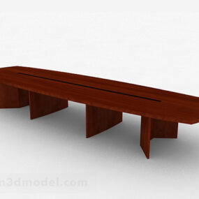 Μοντέρνο μεγάλο τραπέζι συνεδρίων τρισδιάστατο μοντέλο