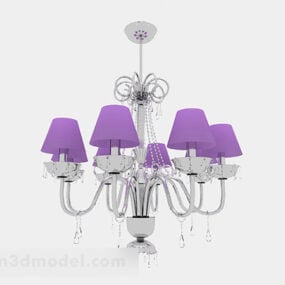 Modern Living Room Crystal Chandelier 3d model