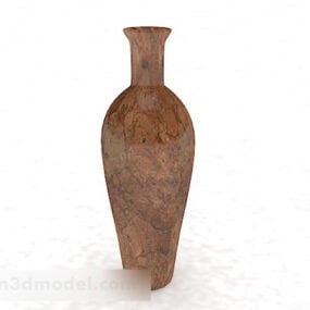 Μαρμάρινο μοτίβο Big Belly Vase 3d μοντέλο