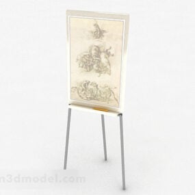 Modern Style Chinese Painting 3d model