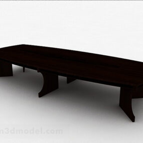 Modern Style Rectangular Conference Table V1 3d model