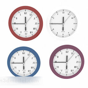 Modern Style Round Clock 3d model
