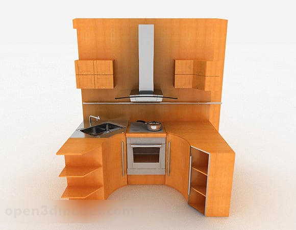 Simple U Shaped Kitchen Cabinet