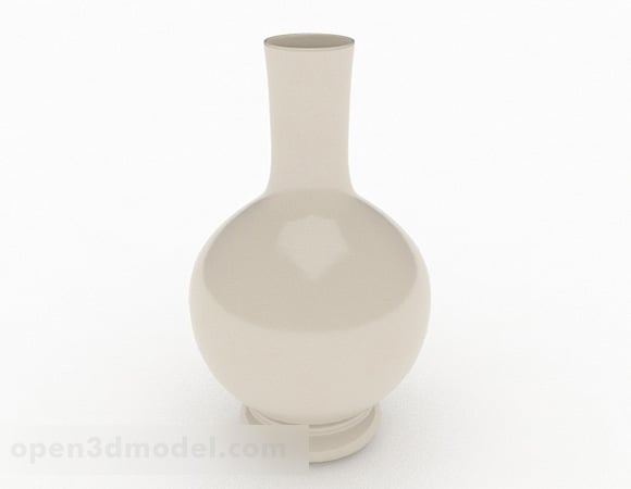 Modern Simple White Belly Vase