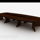 Moderne vierkante houten vergadertafel