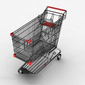 Modern Supermarket Shopping Cart 3d model
