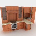 Modern Wooden Kitchen Cabinet Full Set