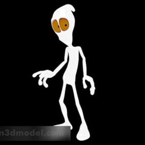 3д модель персонажа-инопланетянина