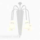 Modern Style White Conical Light Fixture