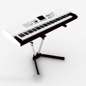 Mô hình 3d Bàn phím đàn organ điện tử hiện đại