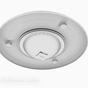 Modern White Round Ceiling Lamp 3d model
